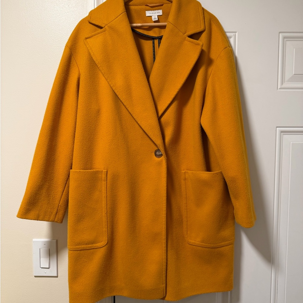 Topshop Mustard Trench Coat